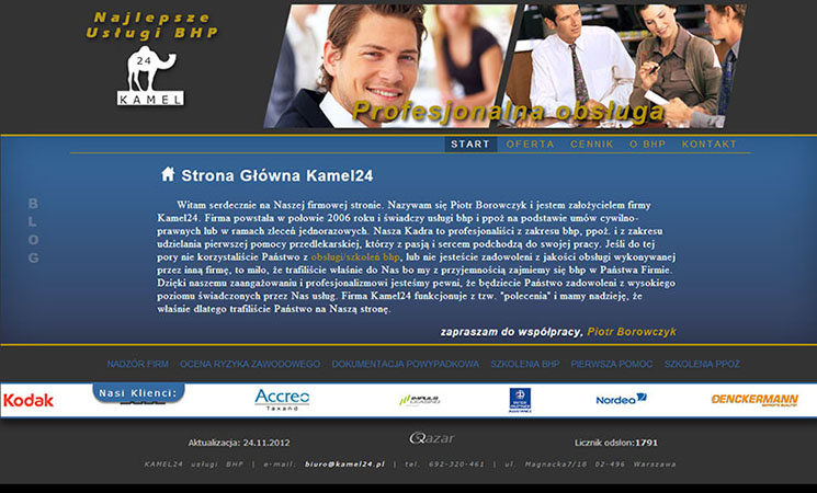 printscreen z kamel24.pl